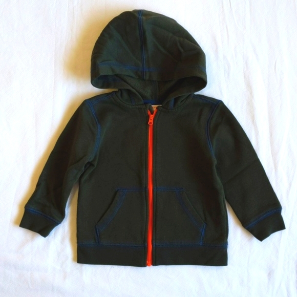 joe fresh zip-up hoodie sweatshirt with elbow patches 12-18 months baby boy - Picture 1 of 7